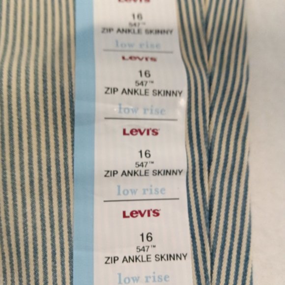 Levi's Women's Railroad Zip Ankle Skinny Jeans NWT Size 16 - Picture 7 of 10